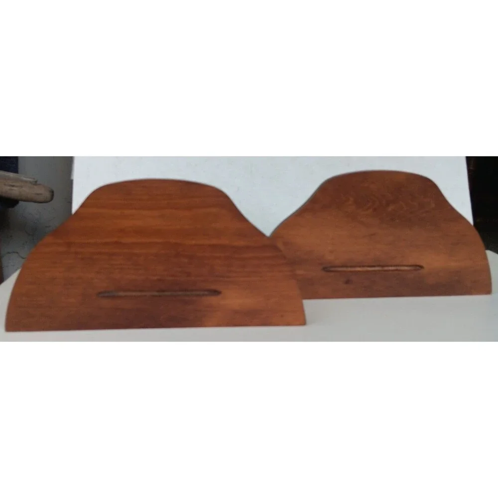 Vintage Wooden Wall Shelves Plate Groove Display Art Plates Flowers Boho Retro